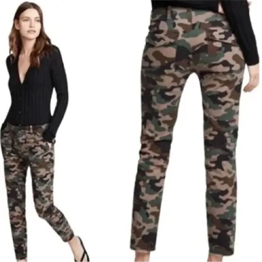 NILI LOTAN jenna pant in Coyote Brown camo size 0 $640